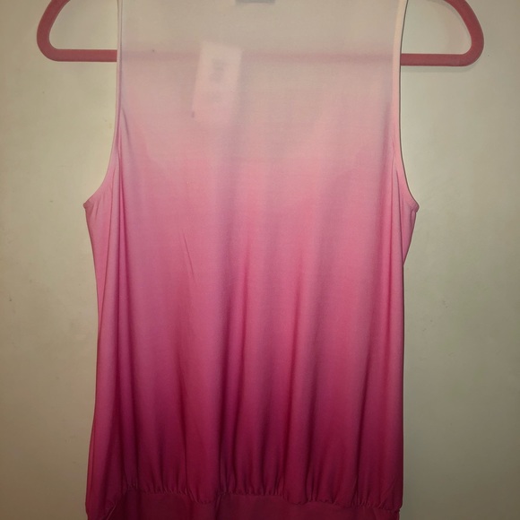 New Ricki’s Pink Medium Beaded Tank Women’s Ladies - Picture 3 of 5